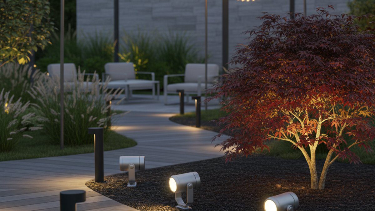 Các loại đèn chiếu sáng thông minh cho sân vườn