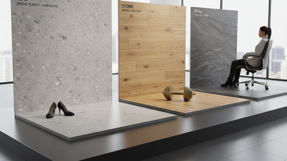 Sàn nhựa SPC, sàn nhựa giả gỗ, sàn nhựa giả đá