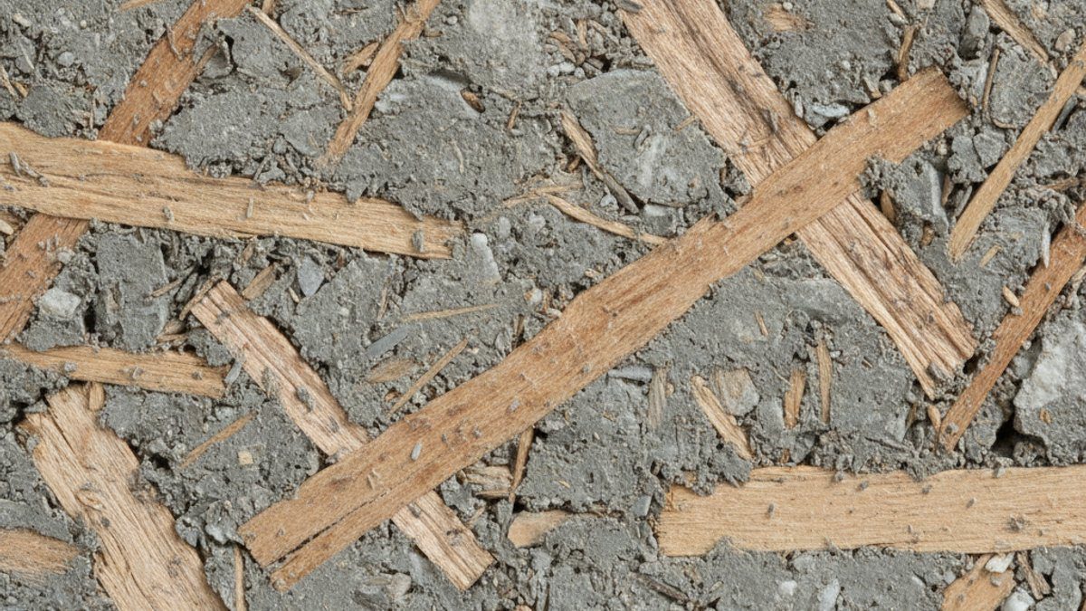 Cận cảnh cấu tạo và thành phần gỗ xi măng