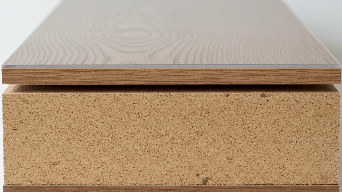 Sơ đồ cấu tạo đa lớp của tấm sàn gỗ công nghiệp