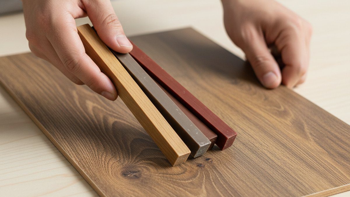 So sánh màu sáp với vân gỗ sàn công nghiệp