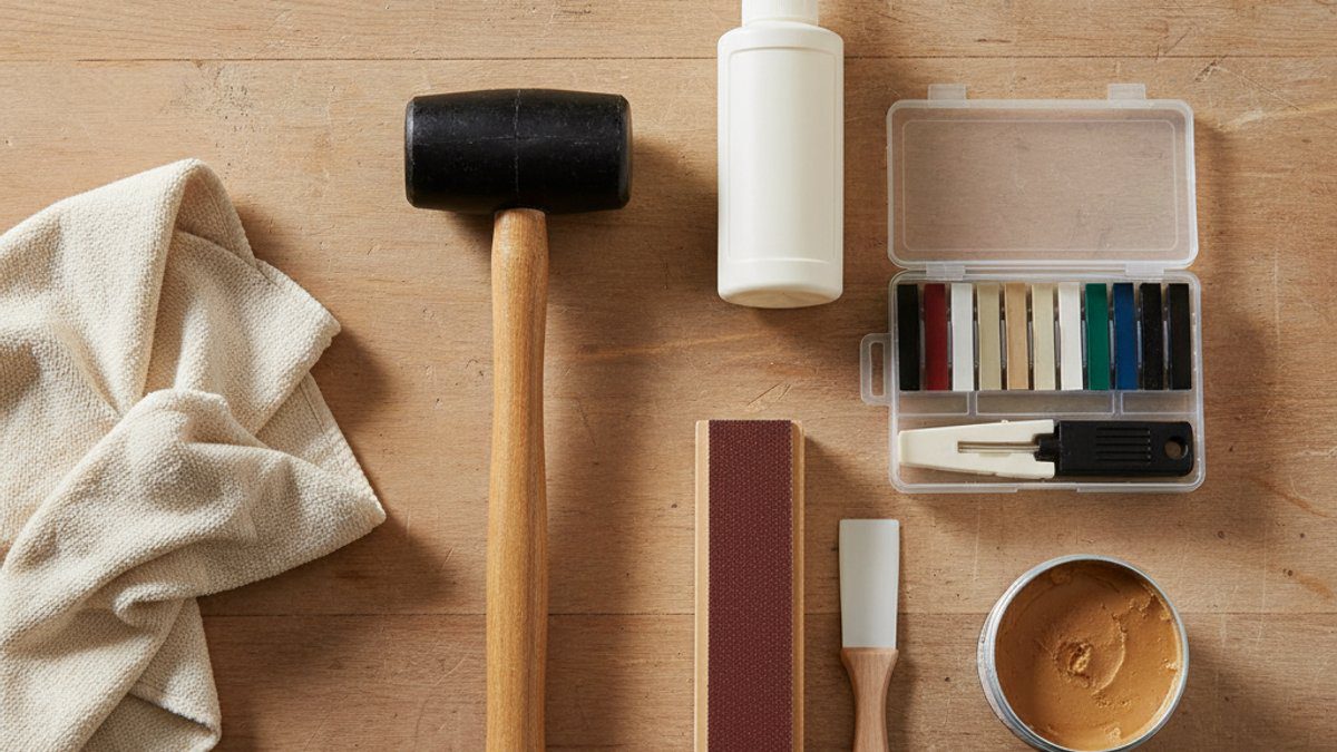 Bộ dụng cụ cần thiết để sửa sàn gỗ