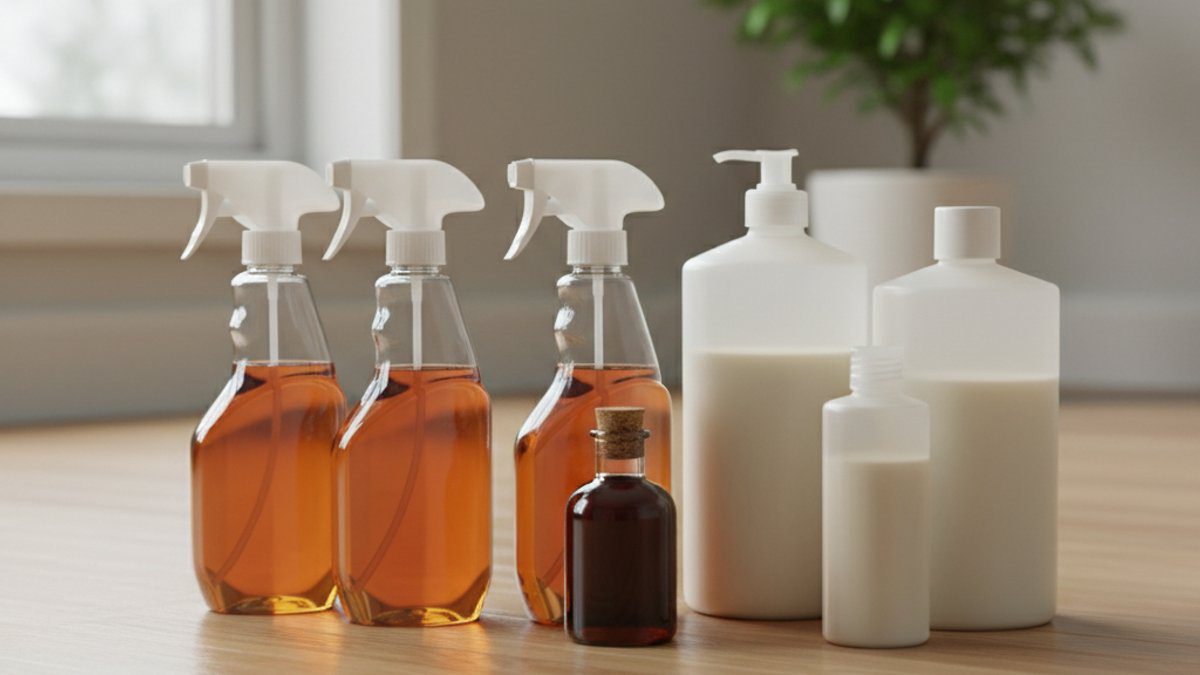 Các sản phẩm vệ sinh sàn gỗ chuyên dụng không thương hiệu