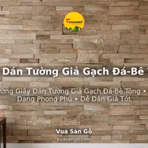 Giấy Dán Tường Giả Gạch Đá-Bê Tông