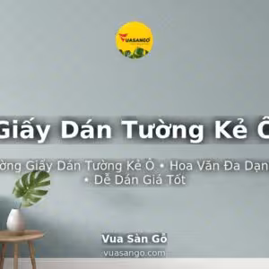 Giấy Dán Tường Kẻ Ô