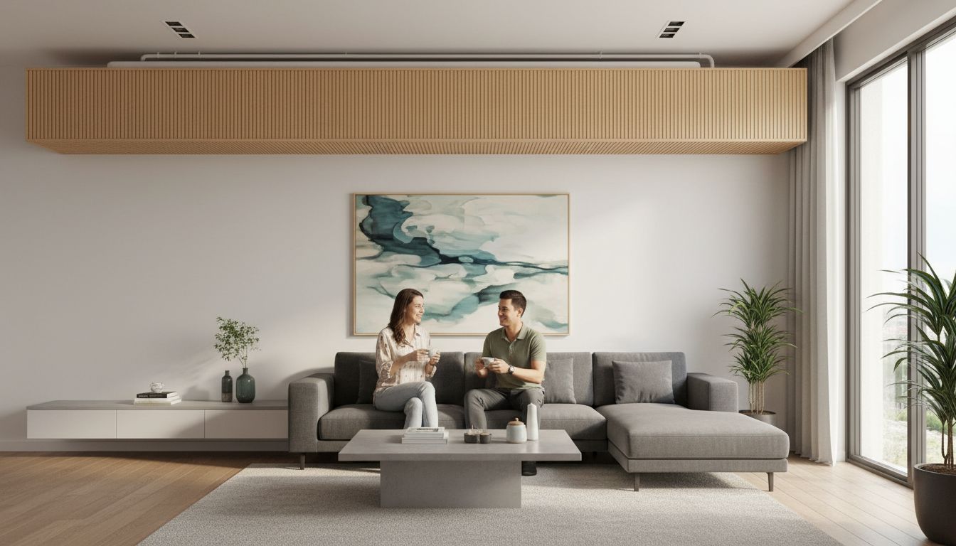 Giải Pháp Che Đường Ống Điều Hòa: Biến Khuyết Điểm Thành Điểm Nhấn Thẩm Mỹ Với Tấm Ốp PVC - Minh họa 2