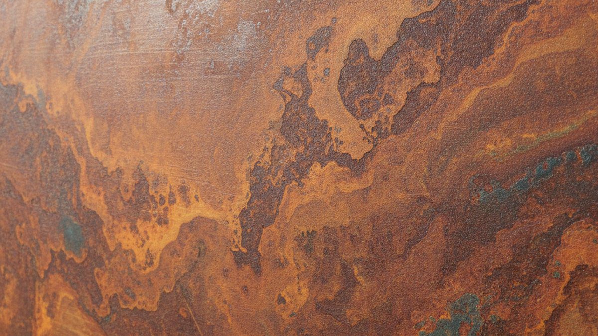 Tấm gỗ xi măng sơn giả gỉ sét