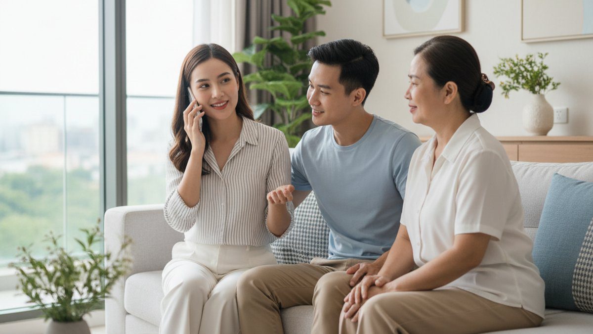 Khách hàng gọi điện thoại để được hỗ trợ bảo hành