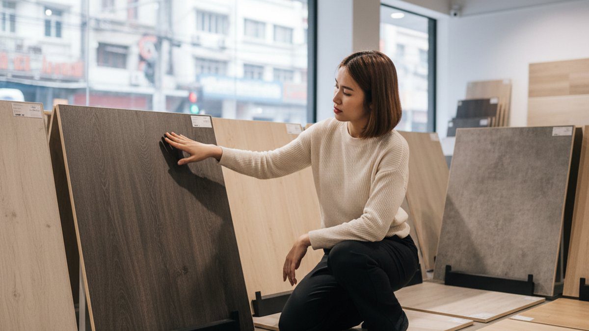 Khách hàng chọn sàn nhựa giả gỗ