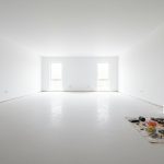 Mặt bằng sàn nhà được chuẩn bị kỹ lưỡng trước khi thi công