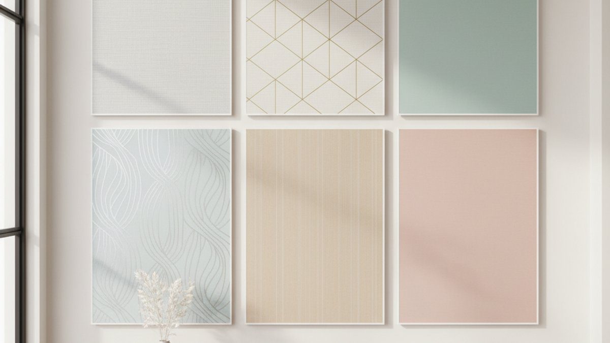 Các mẫu giấy dán tường họa tiết đơn giản, màu sắc nhã nhặn