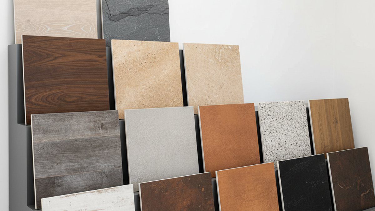 Các mẫu sàn chống trượt vân gỗ và vân đá đa dạng