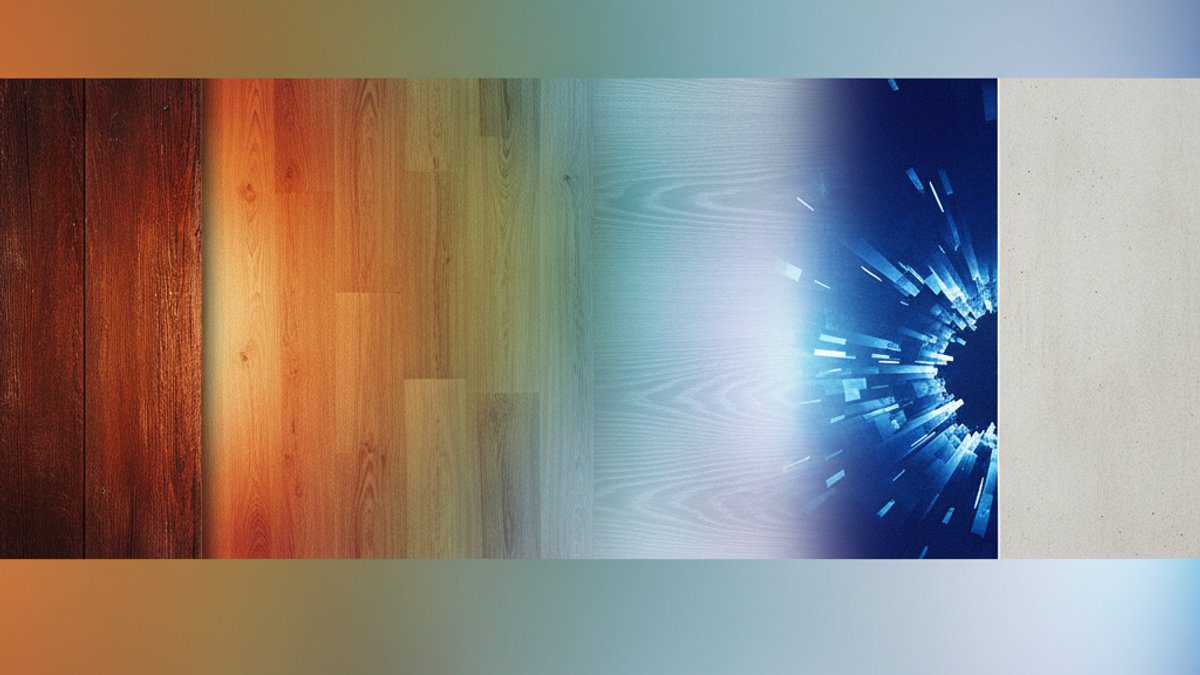 Minh họa so sánh khả năng cách nhiệt của sàn gỗ, sàn nhựa