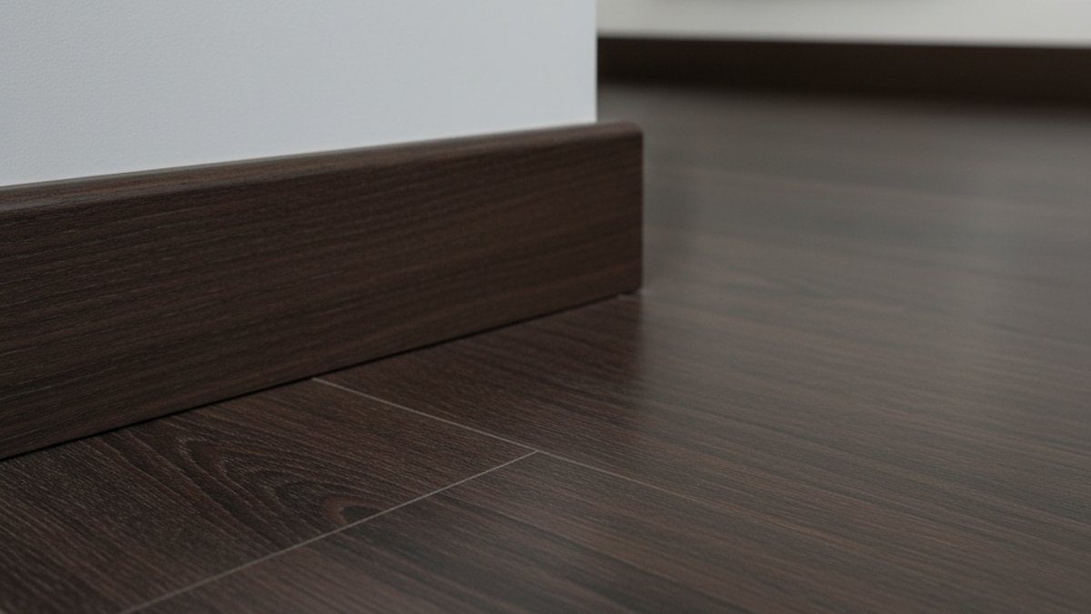 Len tường và sàn gỗ phối hợp màu sắc