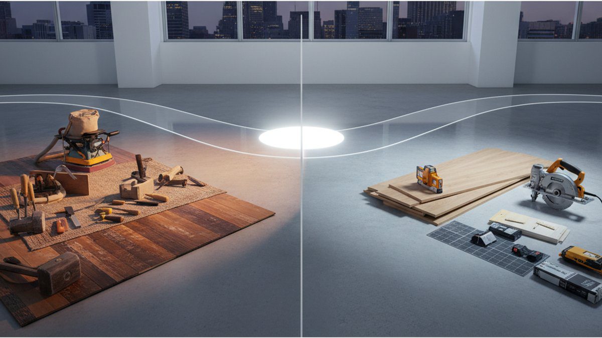 Lựa chọn giữa phục hồi sàn nhà cũ và thay thế sàn mới