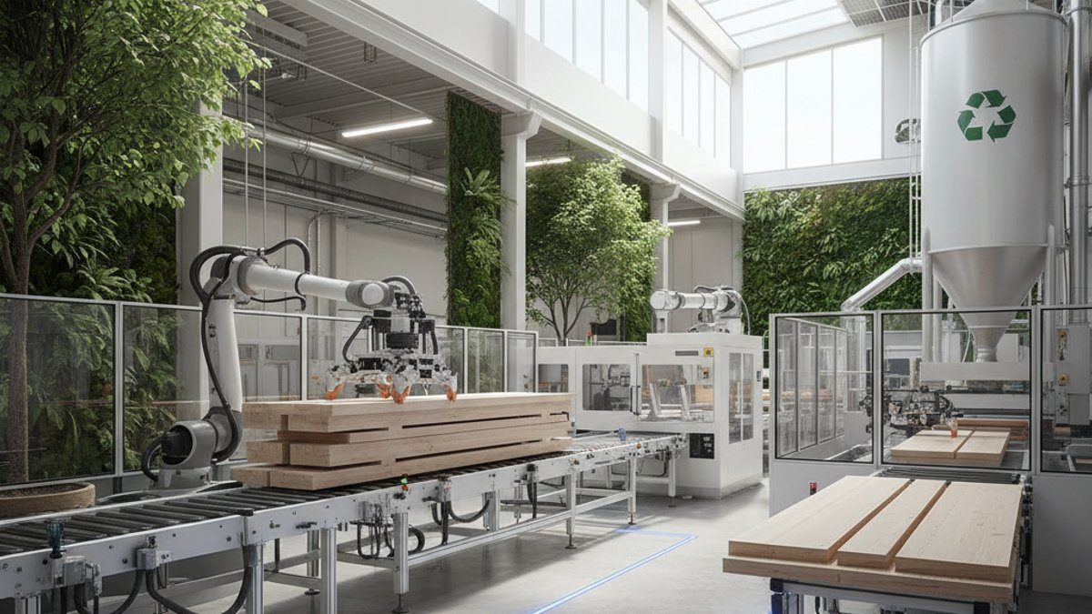 Nhà máy sản xuất sàn gỗ kỹ thuật với công nghệ cao