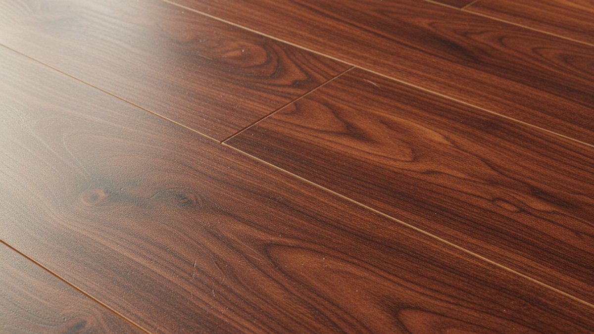 Sàn gỗ công nghiệp màu đỏ nâu cho người mệnh Hỏa