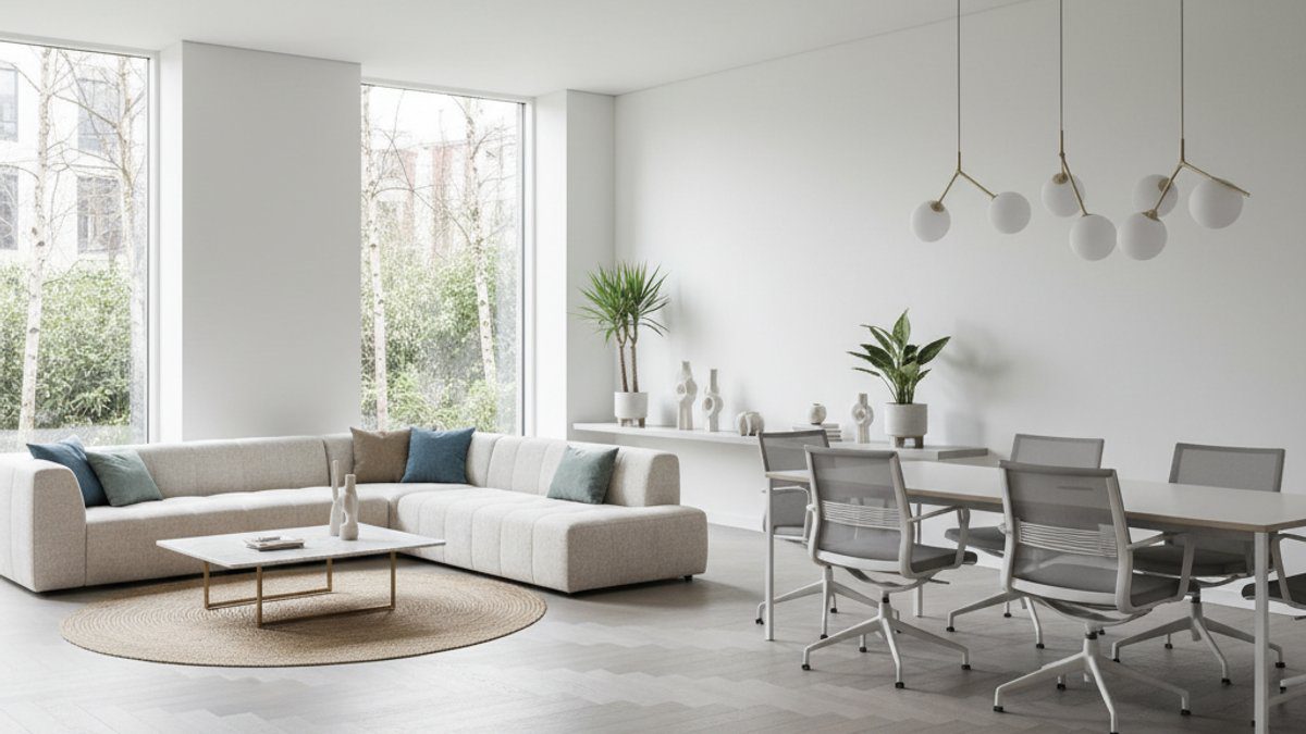 Sàn gỗ tông trung tính, vân nhẹ nhàng cho cung Khí