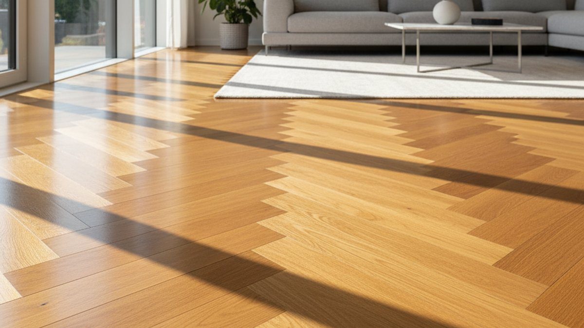 Sàn gỗ tự nhiên được phục hồi, trông như mới