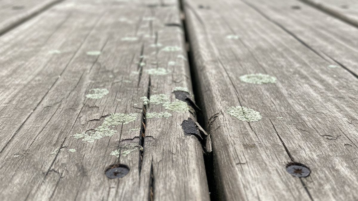 Gỗ tự nhiên bị bạc màu, nấm mốc ngoài trời