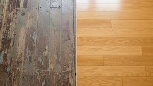 So sánh sàn nhà cũ và sàn nhà mới, quyết định phục hồi hay thay thế