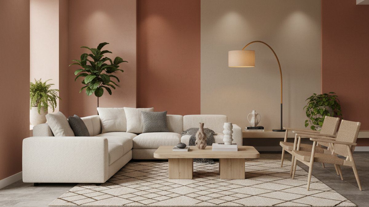 Sàn nhựa giả đá phối tông Nude Đất