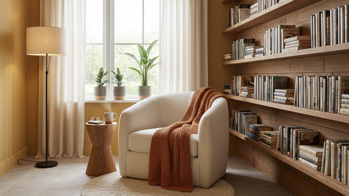 Sàn nhựa giả đá phối tông Vàng Mù Tạt và Gỗ