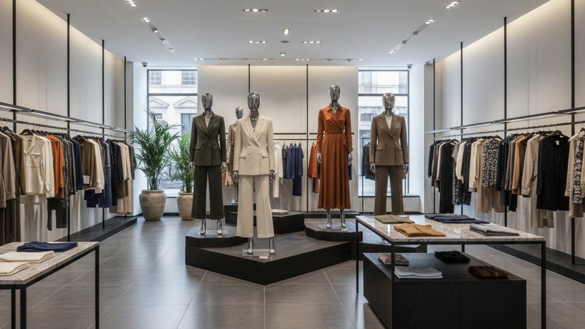 Sàn nhựa SPC trong cửa hàng thời trang