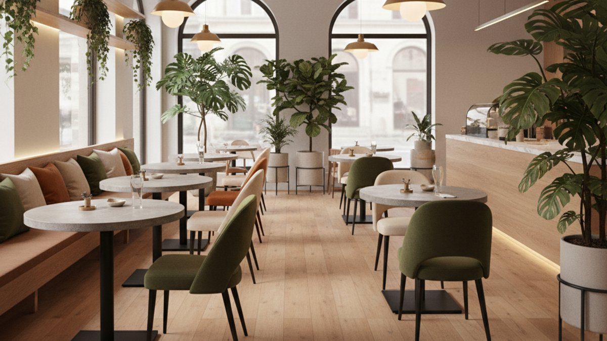 Sàn nhựa SPC trong nhà hàng