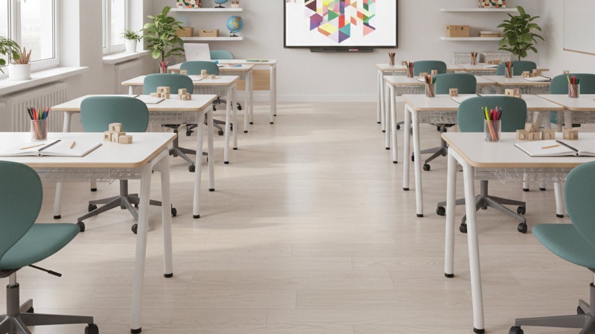 Sàn nhựa SPC trong trường học