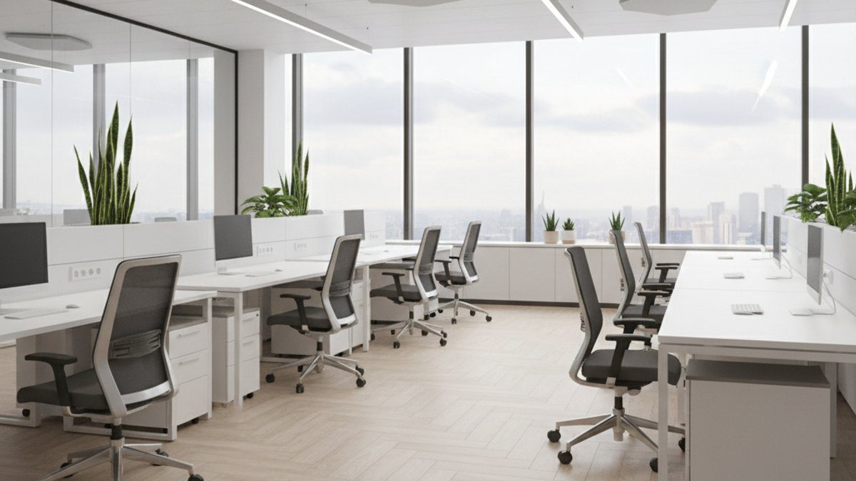 Sàn nhựa SPC trong văn phòng hiện đại