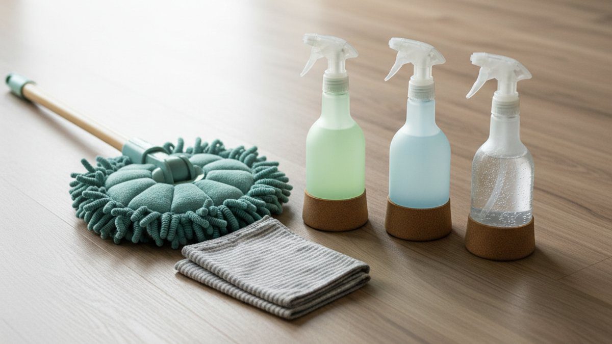 Dụng cụ vệ sinh sàn gỗ công nghiệp an toàn