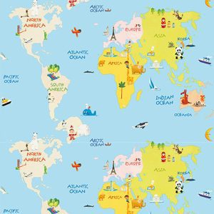 Giấy Dán Tường Hàn Quốc Trẻ Em Happy Stoy 2009-1