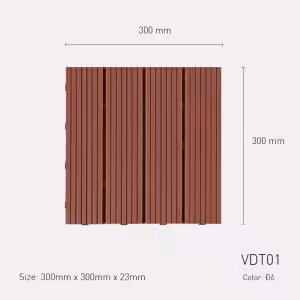 Vỉ Gỗ Nhựa Ngoài Trời VDT01-Red