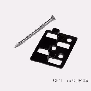 Chốt Kết Nối Inox Sàn Gỗ Ngoài Trời Clip304
