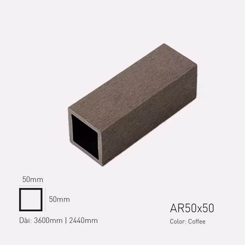 Gỗ Nhựa Awood AR50x50-Coffee Gỗ Nhựa Awood AR50x50-Coffee
