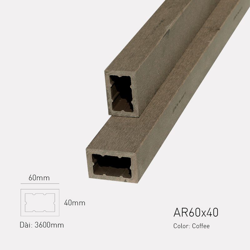 Gỗ Nhựa Awood AR60x40-Coffee Gỗ Nhựa Awood AR60x40-Coffee