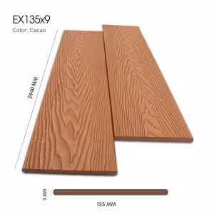 Gỗ Nhựa Ngoài Trời Exwood 3D EX135 Cacao