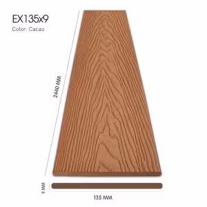 Gỗ Nhựa Ngoài Trời Exwood 3D EX135 Cacao