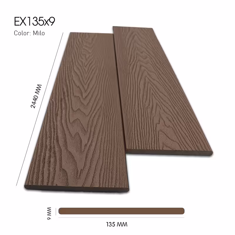Gỗ Nhựa Ngoài Trời Exwood 3D EX135 Milo Gỗ Nhựa Ngoài Trời Exwood 3D EX135 Milo