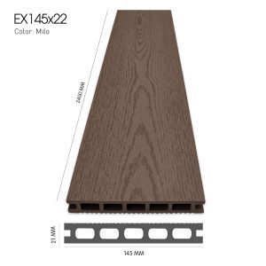 Sàn gỗ ngoài trời Exwood EX145x22 Milo