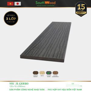 Gỗ nhựa ngoài trời South Wood SW-3L120H10-GLACIER SILVER