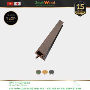 Gỗ nhựa ngoài trời South Wood SW-V49.5H49.5-Coffee