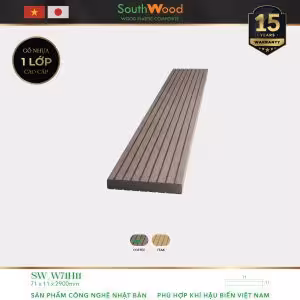 Gỗ nhựa ngoài trời South Wood SW-W71H11-Coffee
