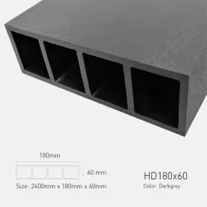 Lam Gỗ Nhựa Ngoài Trời TPWood HD180x60-Darkgrey
