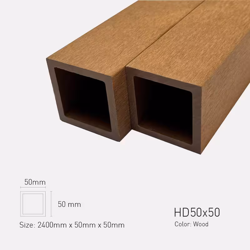 Lam Gỗ Nhựa Ngoài Trời TPWood HD50x50-Wood Lam Gỗ Nhựa Ngoài Trời TPWood HD50x50-Wood