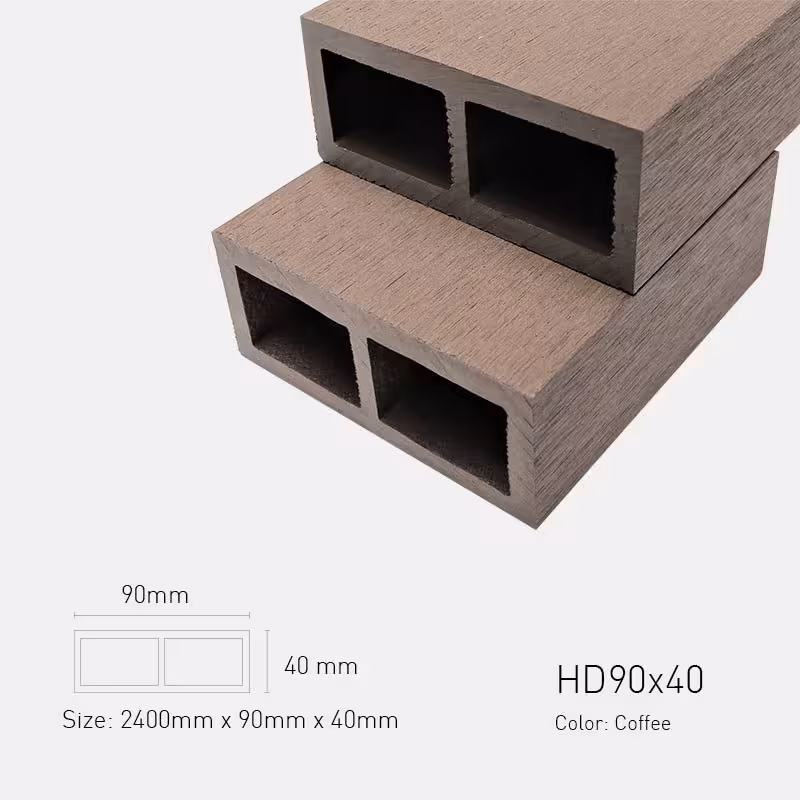 Lam Gỗ Nhựa Ngoài Trời TPWood HD90x40-Coffee Lam Gỗ Nhựa Ngoài Trời TPWood HD90x40-Coffee