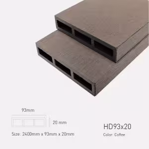 Lam Gỗ Nhựa Ngoài Trời TPWood HD93x20-Coffee