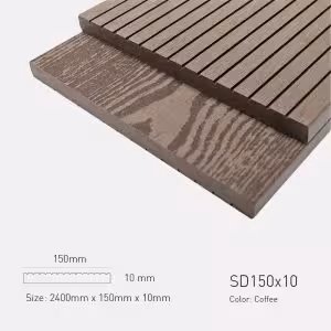 Gỗ Nhựa Ngoài Trời TPWood SD150x10-Coffee
