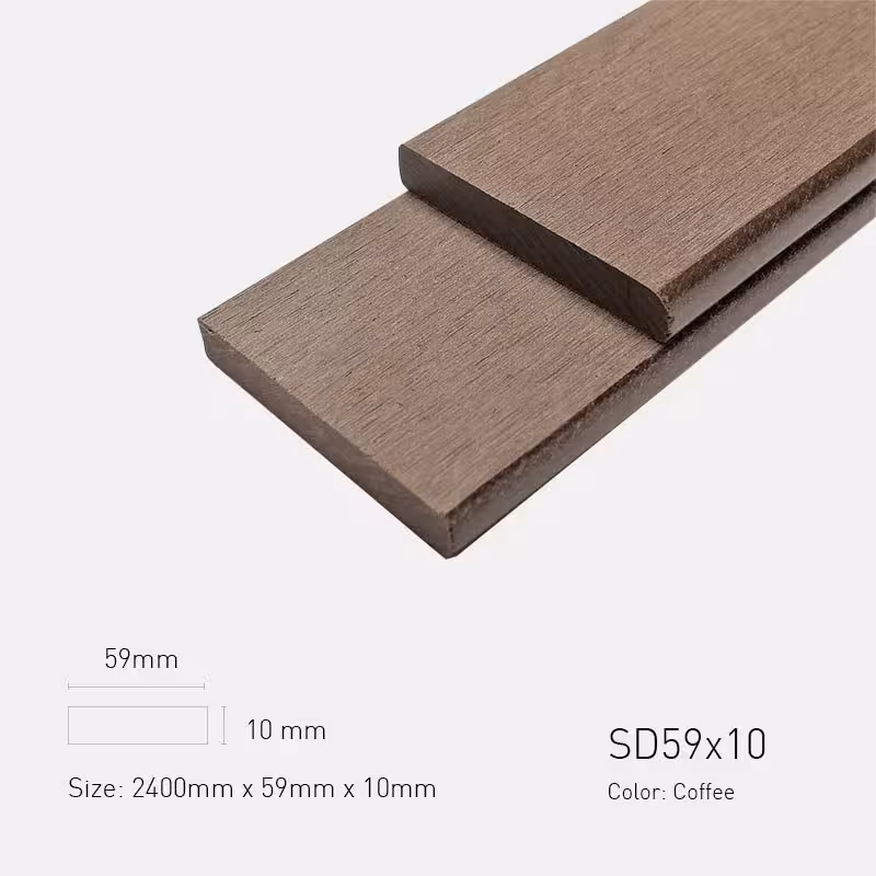 Lam Gỗ Nhựa Ngoài Trời TPWood SD59x10-Coffee Lam Gỗ Nhựa Ngoài Trời TPWood SD59x10-Coffee